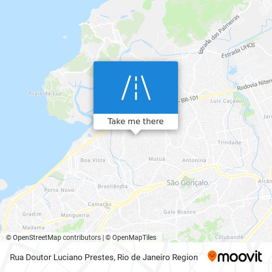 Mapa Rua Doutor Luciano Prestes