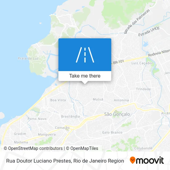 Rua Doutor Luciano Prestes map