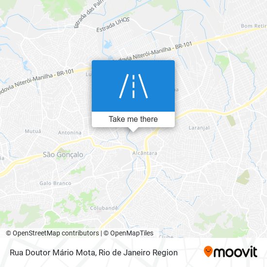 Mapa Rua Doutor Mário Mota