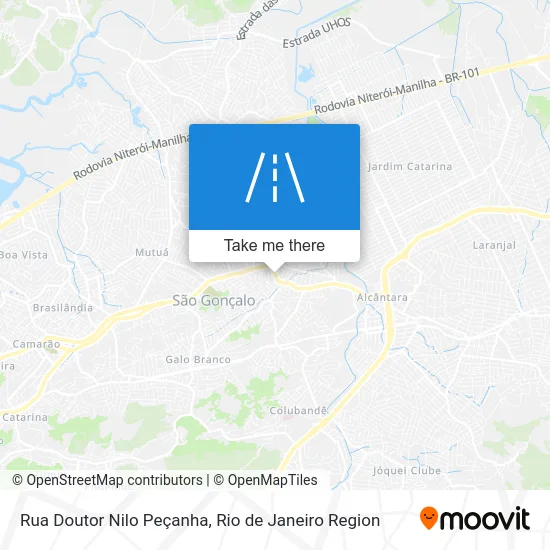 Rua Doutor Nilo Peçanha map