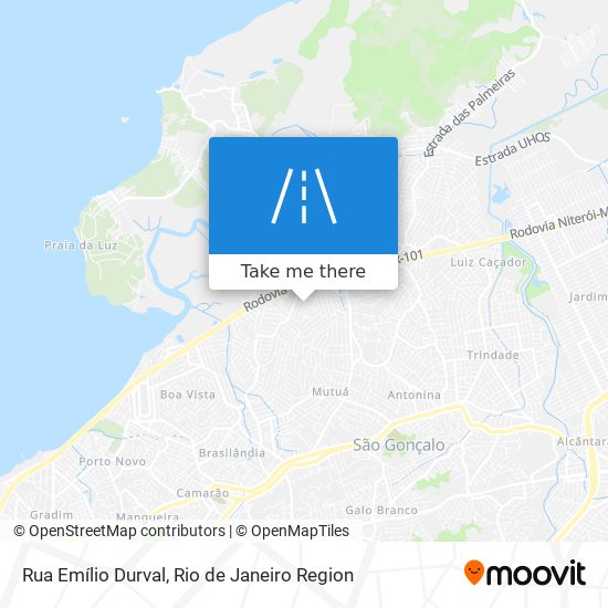 Mapa Rua Emílio Durval
