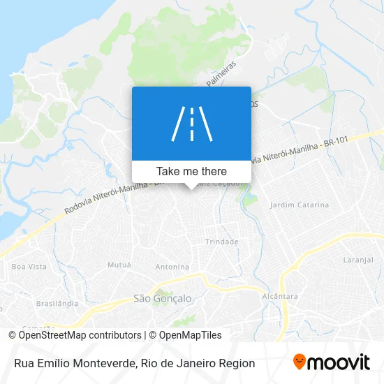 Rua Emílio Monteverde map
