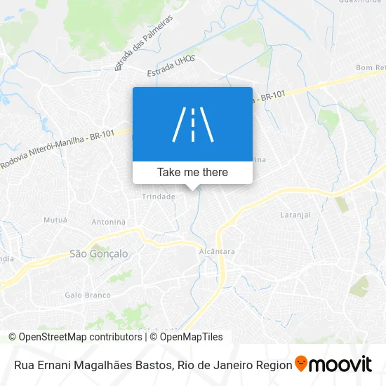 Rua Ernani Magalhães Bastos map