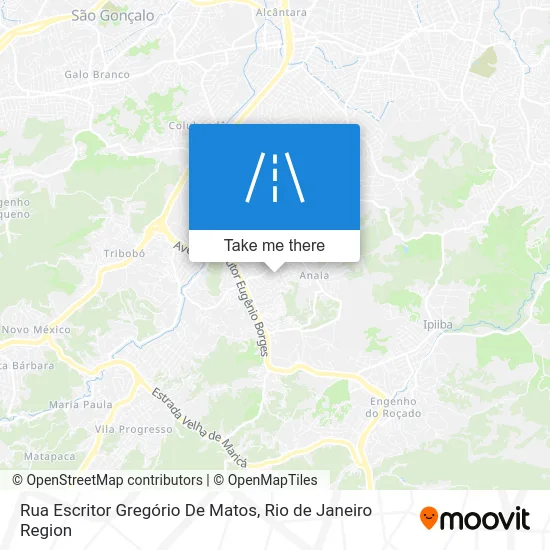Rua Escritor Gregório De Matos map