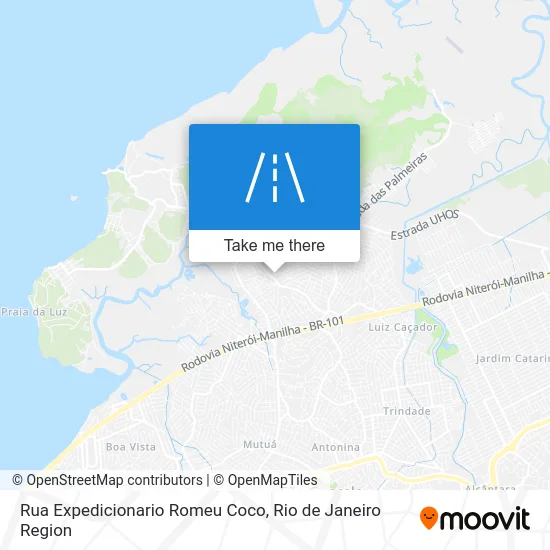 Rua Expedicionario Romeu Coco map