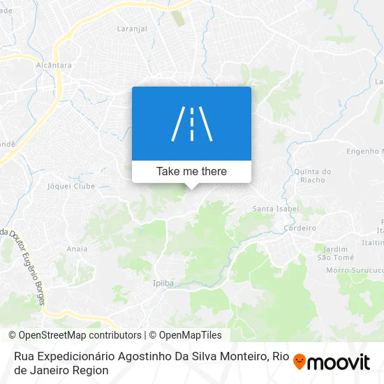 Rua Expedicionário Agostinho Da Silva Monteiro map
