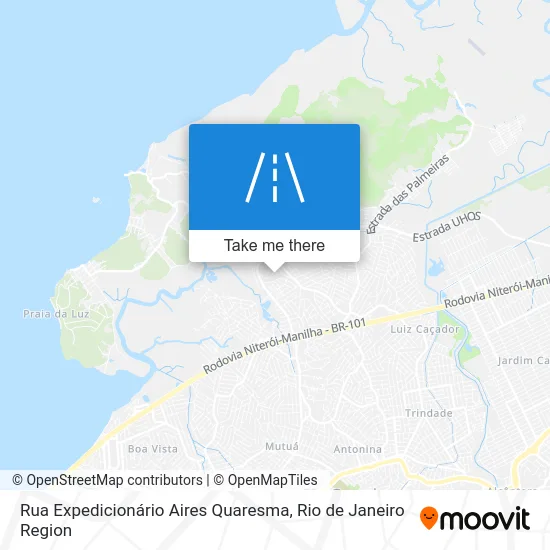 Rua Expedicionário Aires Quaresma map