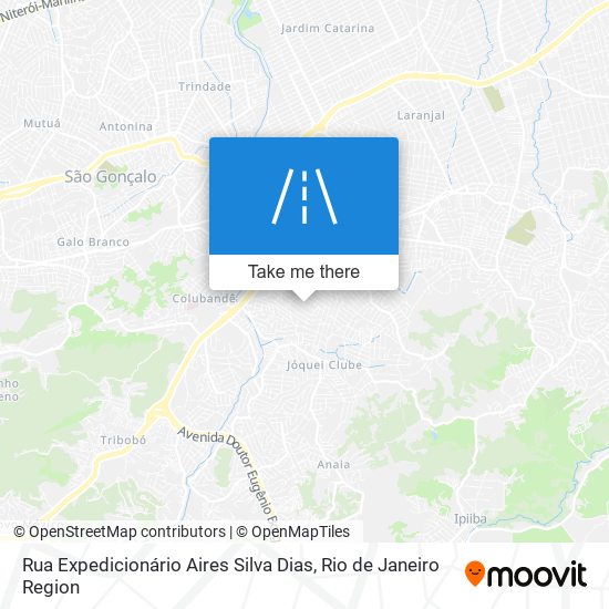 Mapa Rua Expedicionário Aires Silva Dias