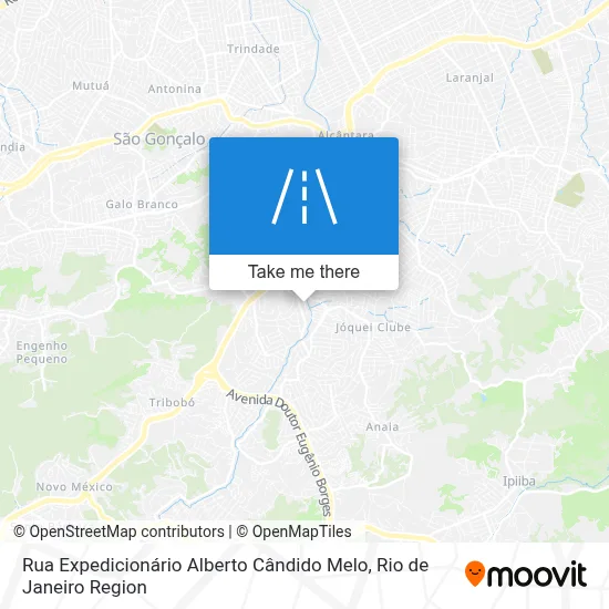 Rua Expedicionário Alberto Cândido Melo map