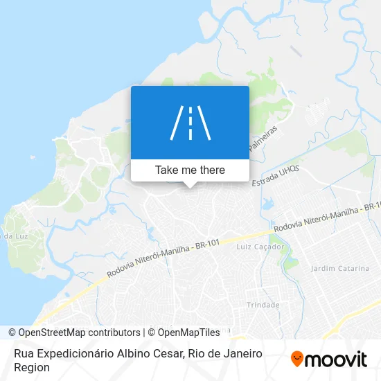 Rua Expedicionário Albino Cesar map