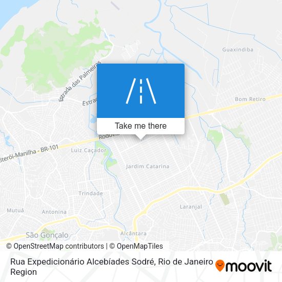 Rua Expedicionário Alcebíades Sodré map