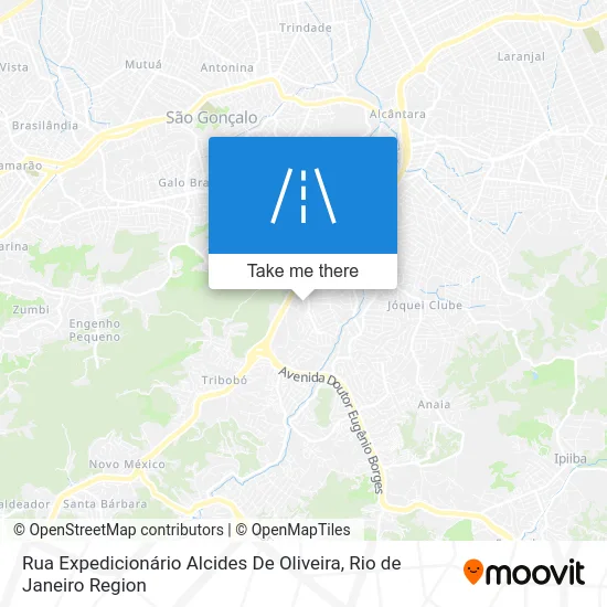Rua Expedicionário Alcides De Oliveira map