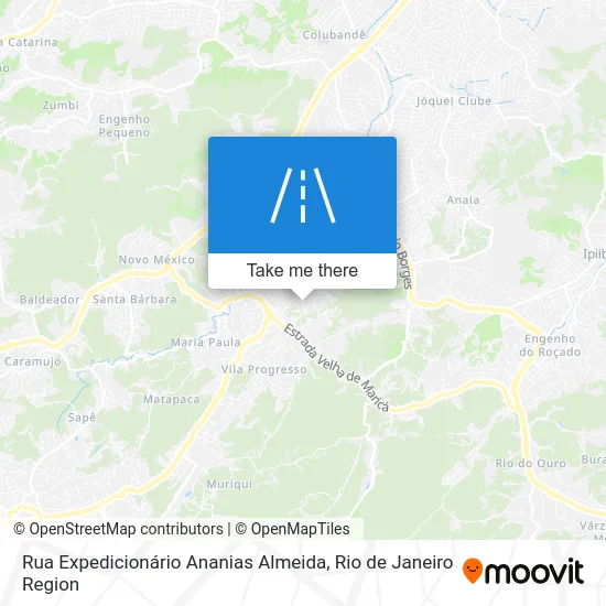 Rua Expedicionário Ananias Almeida map