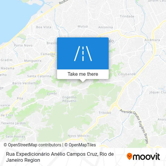 Rua Expedicionário Anélio Campos Cruz map