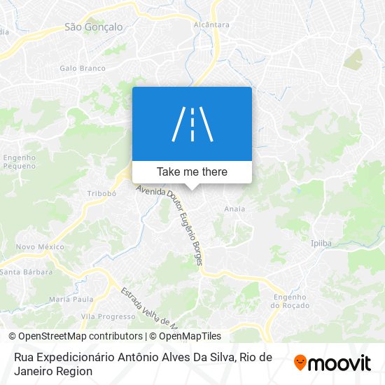 Mapa Rua Expedicionário Antônio Alves Da Silva