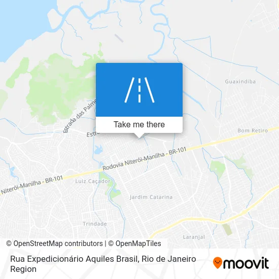 Rua Expedicionário Aquiles Brasil map