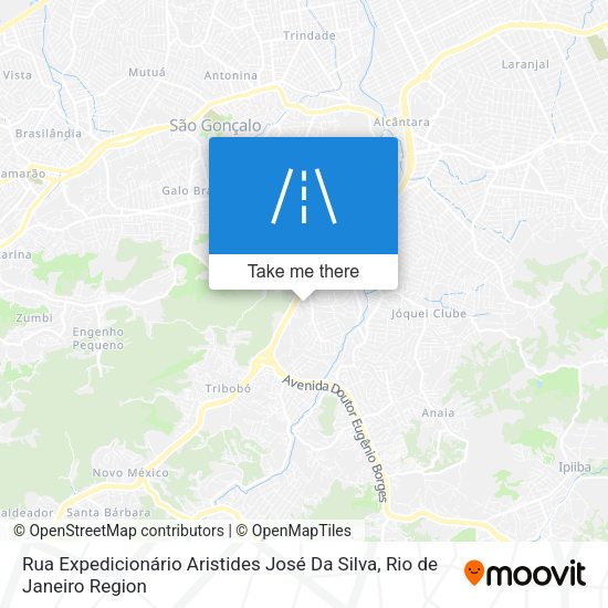 Rua Expedicionário Aristides José Da Silva map
