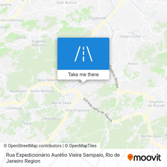 Rua Expedicionário Aurélio Vieira Sampaio map