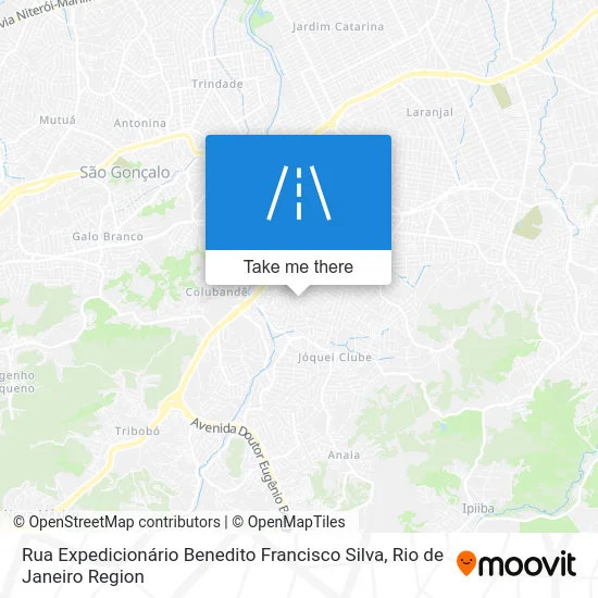 Rua Expedicionário Benedito Francisco Silva map