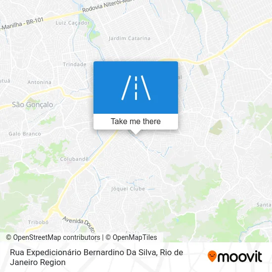 Rua Expedicionário Bernardino Da Silva map