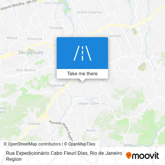 Rua Expedicionário Cabo Fleurí Dias map