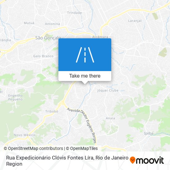 Rua Expedicionário Clóvis Fontes Líra map