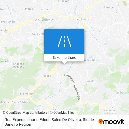 Rua Expedicionário Edson Sales De Oliveira map