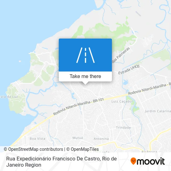 Rua Expedicionário Francisco De Castro map