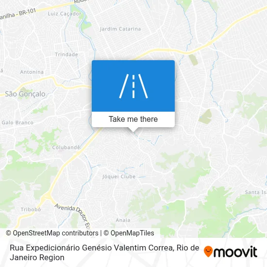 Rua Expedicionário Genésio Valentim Correa map