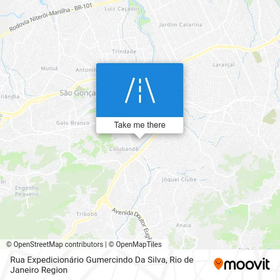 Rua Expedicionário Gumercindo Da Silva map