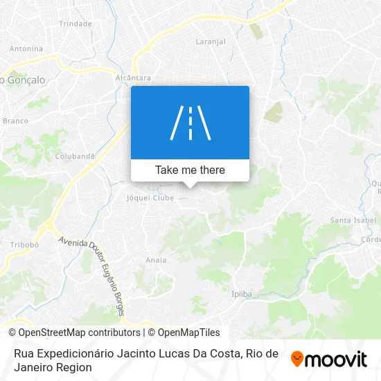 Rua Expedicionário Jacinto Lucas Da Costa map