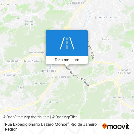 Rua Expedicionário Lázaro Moncef map