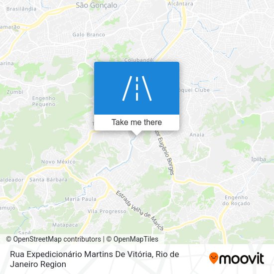 Rua Expedicionário Martins De Vitória map