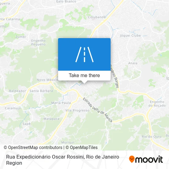 Rua Expedicionário Oscar Rossini map