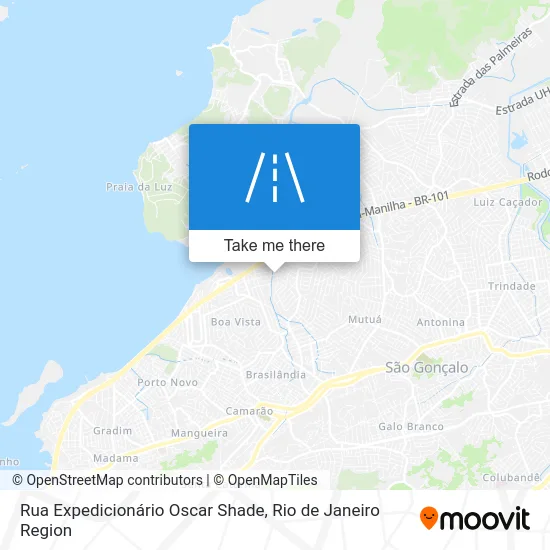 Rua Expedicionário Oscar Shade map