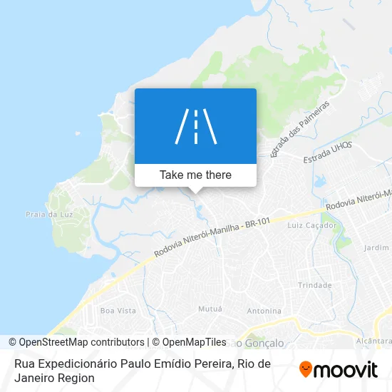 Rua Expedicionário Paulo Emídio Pereira map