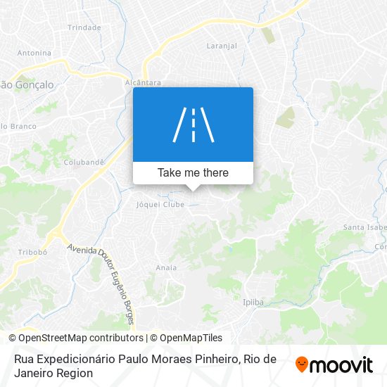 Mapa Rua Expedicionário Paulo Moraes Pinheiro