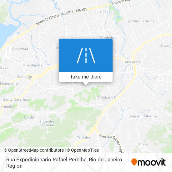 Mapa Rua Expedicionário Rafael Perciba