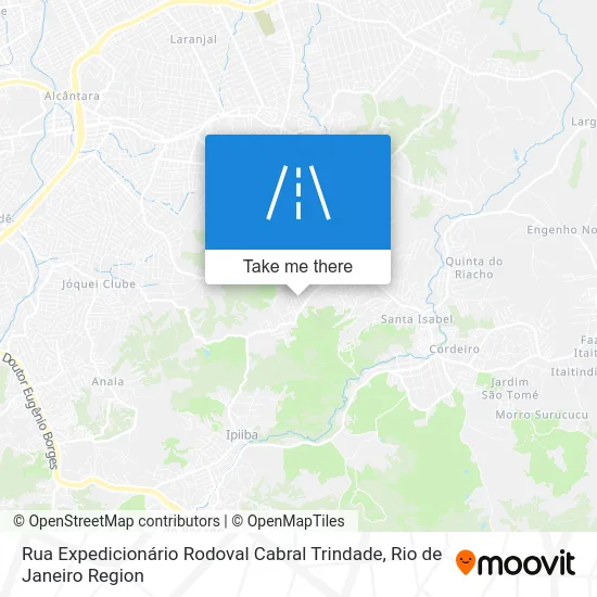 Rua Expedicionário Rodoval Cabral Trindade map