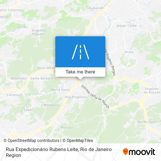 Rua Expedicionário Rubens Leite map