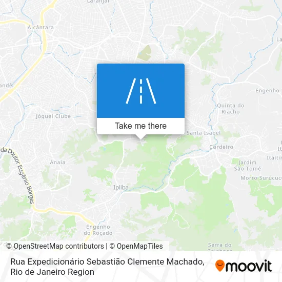 Rua Expedicionário Sebastião Clemente Machado map
