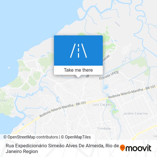 Rua Expedicionário Simeão Alves De Almeida map
