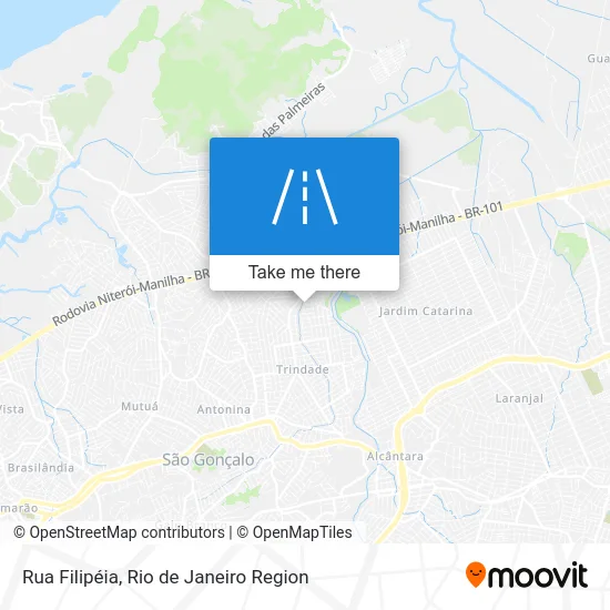 Rua Filipéia map
