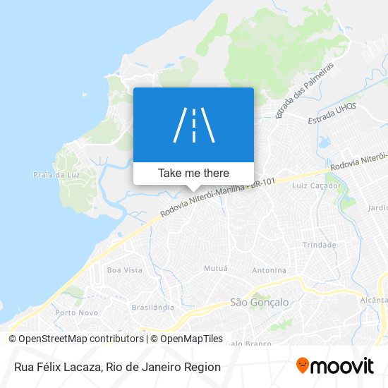 Mapa Rua Félix Lacaza