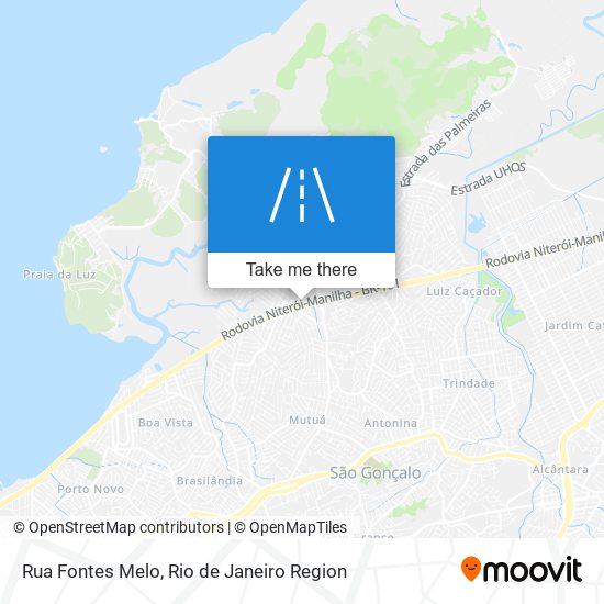 Mapa Rua Fontes Melo