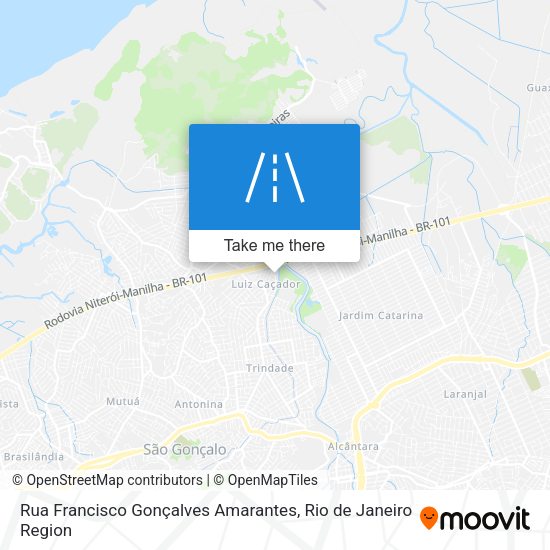 Rua Francisco Gonçalves Amarantes map