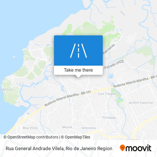 Mapa Rua General Andrade Vilela