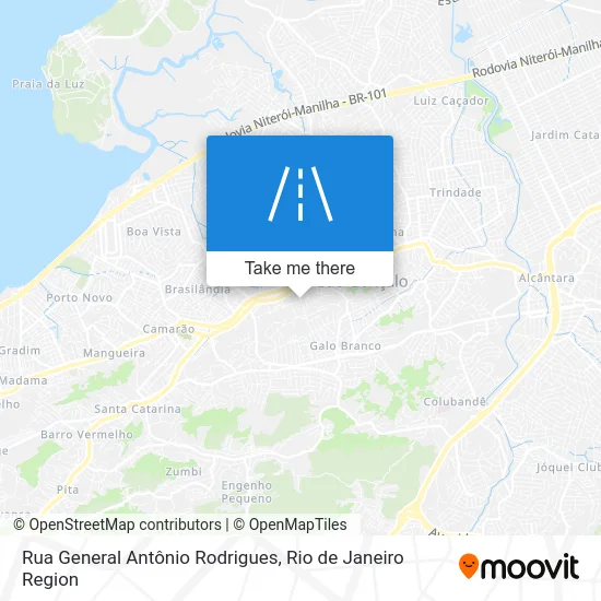 Rua General Antônio Rodrigues map
