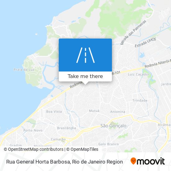 Mapa Rua General Horta Barbosa