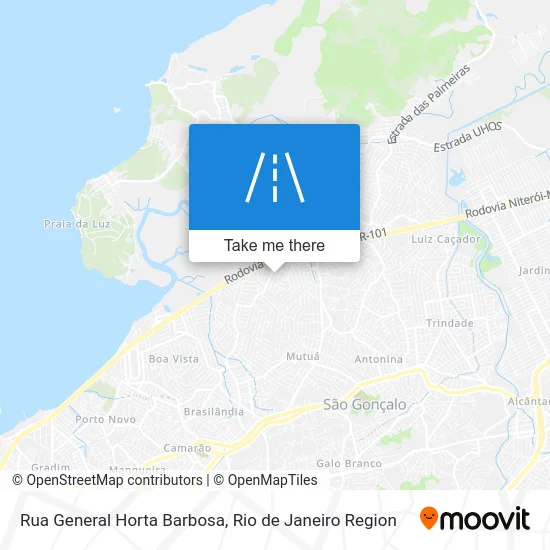 Rua General Horta Barbosa map